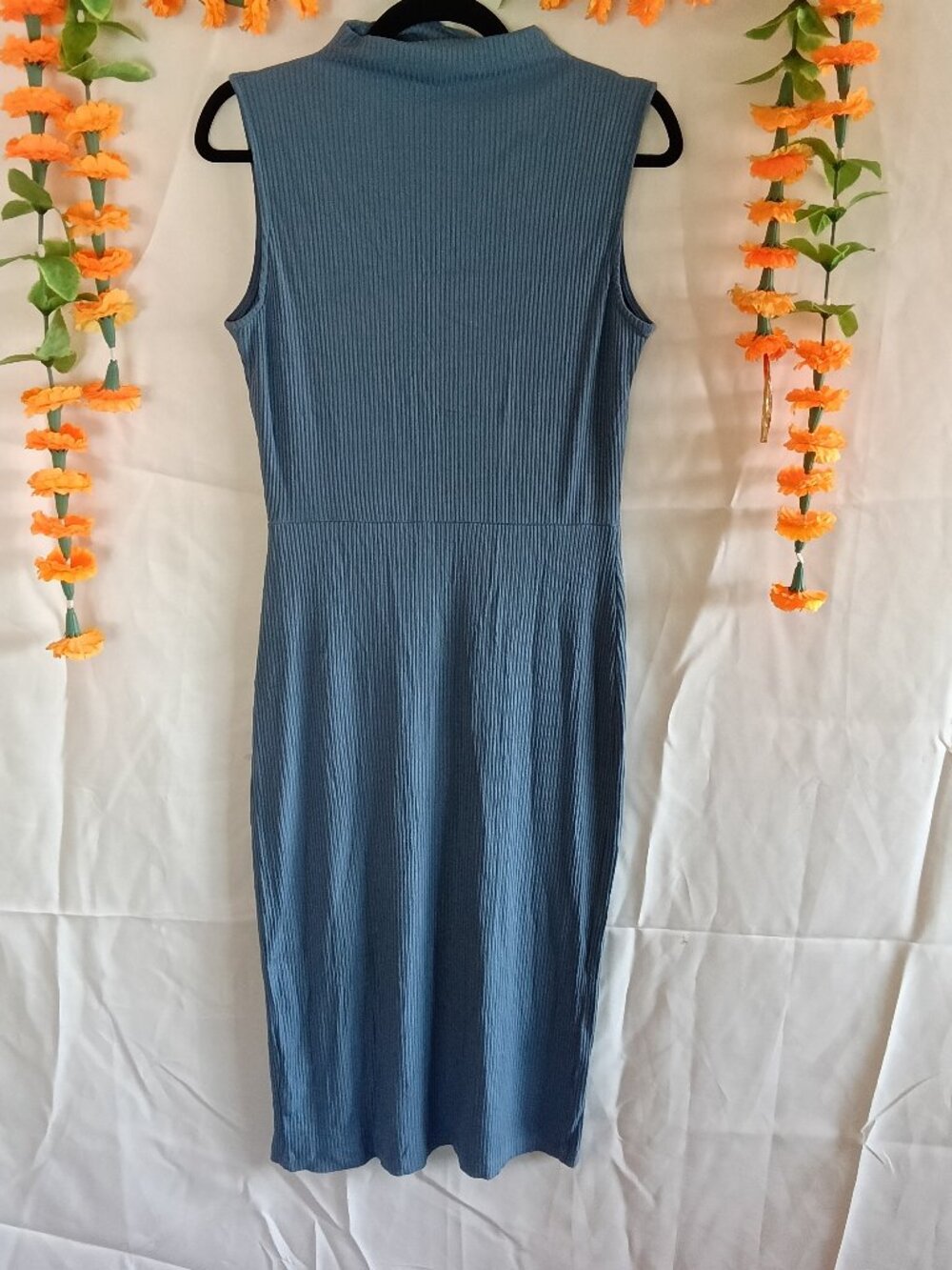 Gorgeous Amour Vert Periwinkle Paris Rib Sleeveless Dress - Women's Large